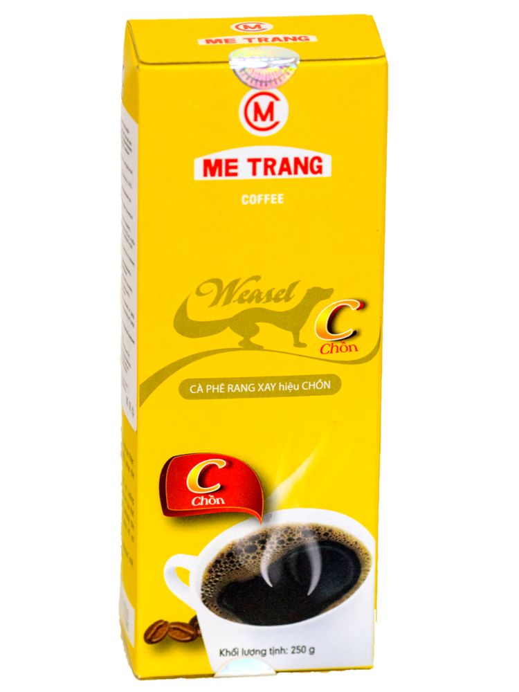 Кофе Me Trang Weasel Chon Kopi Luwak молотый 250 гр, 4 шт