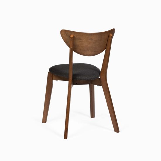 Стул Naida деревянный и черная ткань 