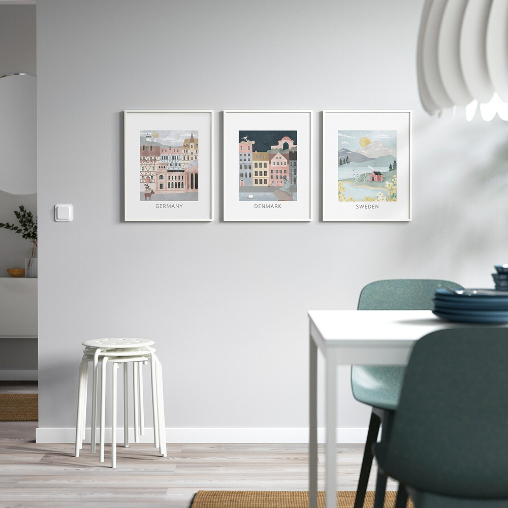 IKEA BILD  (ИКЕА БИЛД)  -  Плакат, иллюстрация, Швеция, 40x50 см