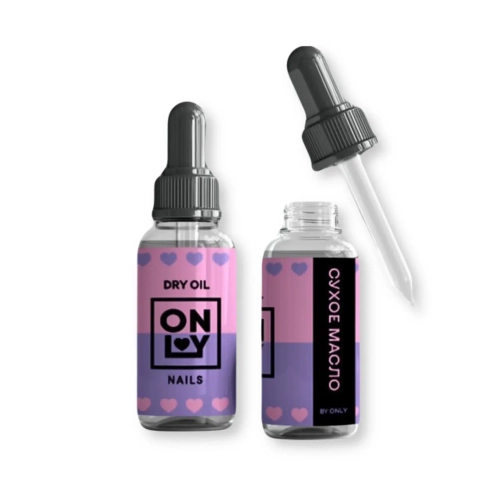 Сухое масло с шиммером для кутикулы Pink Flower OnlyNails, 15 мл