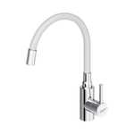 Смеситель для кухни с гибким изливом Dorff Logic D3007633 белая