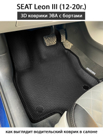 Автомобильные коврики ЭВА с бортами для SEAT Leon III (12-20г.)