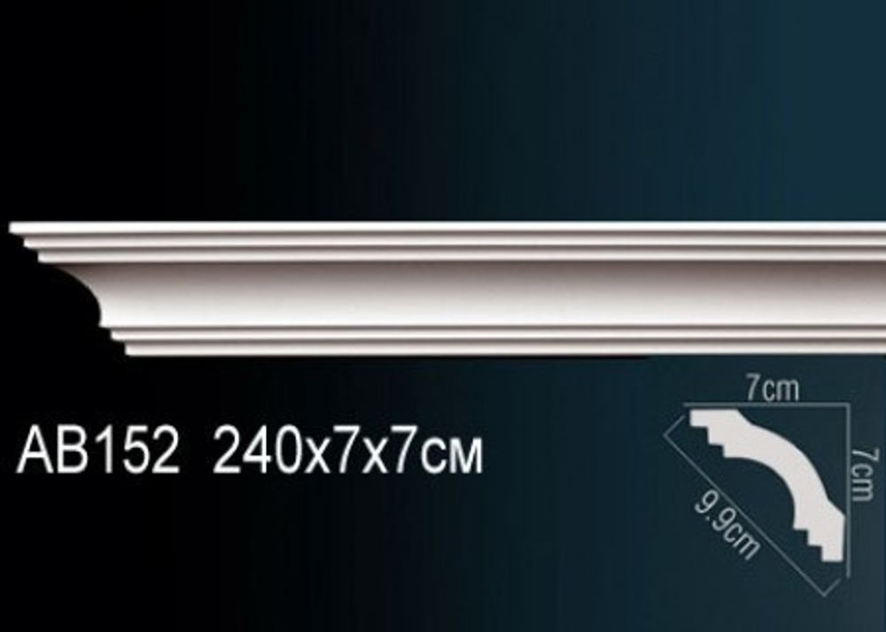 Карниз потолочный гибкий AB152