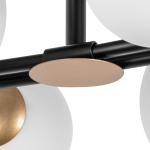 815460 Люстра CROCO 6х40W E14 ЧЕРНЫЙ МАТОВЫЙ/ЗОЛОТО