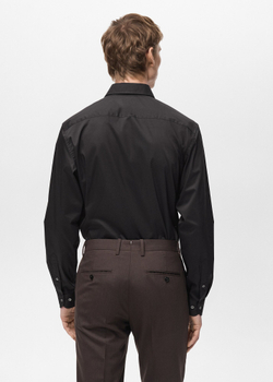 Рубашка regular fit из хлопка стретч