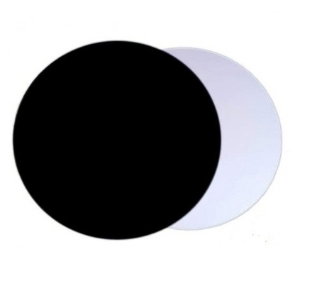 Подложка картонная усиленная 260мм, черная/БЕЛАЯ (Толщина 3,2 мм)