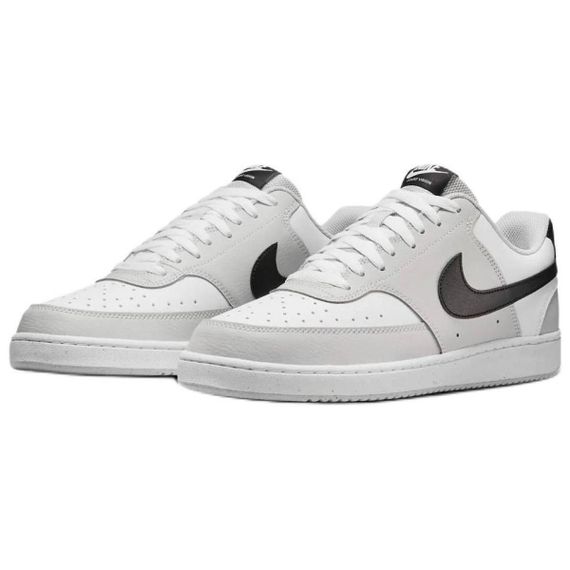 NIKE Court Vision Кроссовки для скейтбординга Низкие Серый Белый Мужские