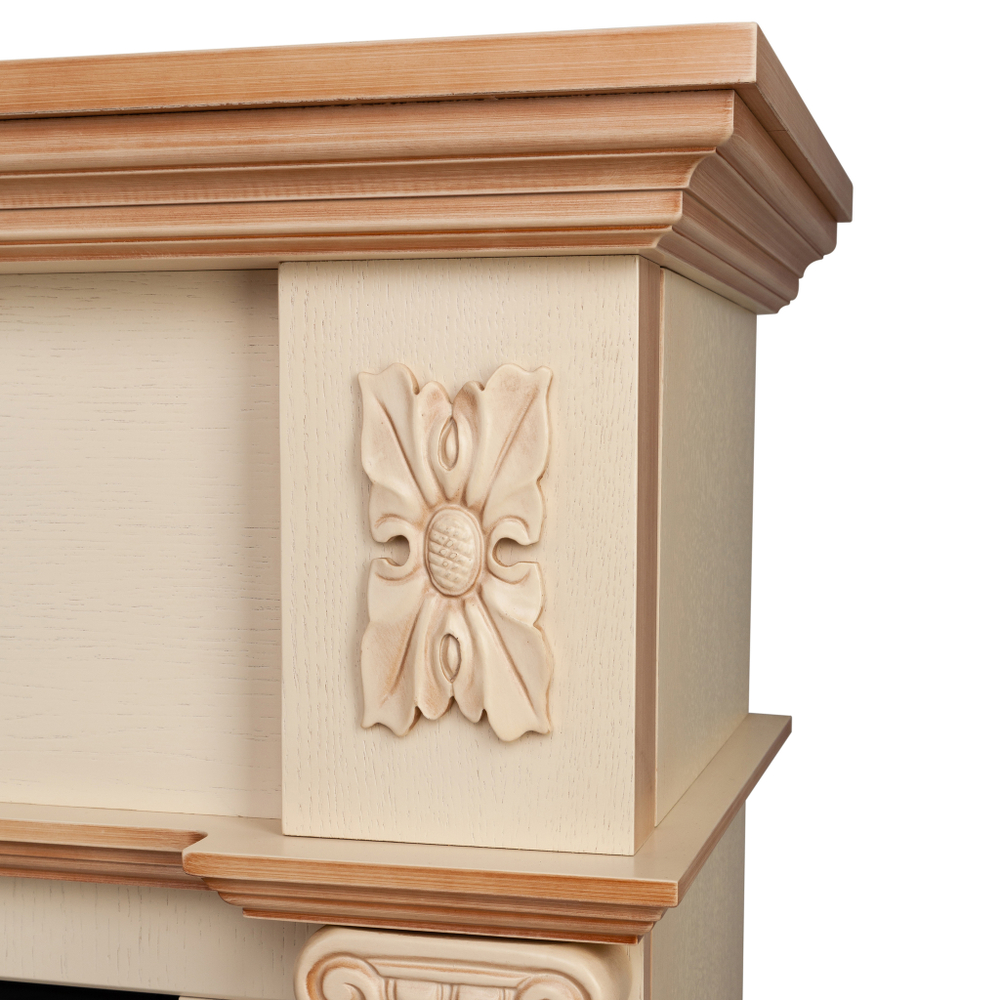 Каминокомплект Real Flame Silvia 26 WT-619B с очагом 3D Cassette 630