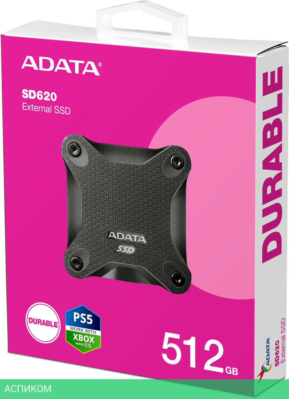 Внешний накопитель A-Data SD620 512GB черный (SD620-512GCBK)