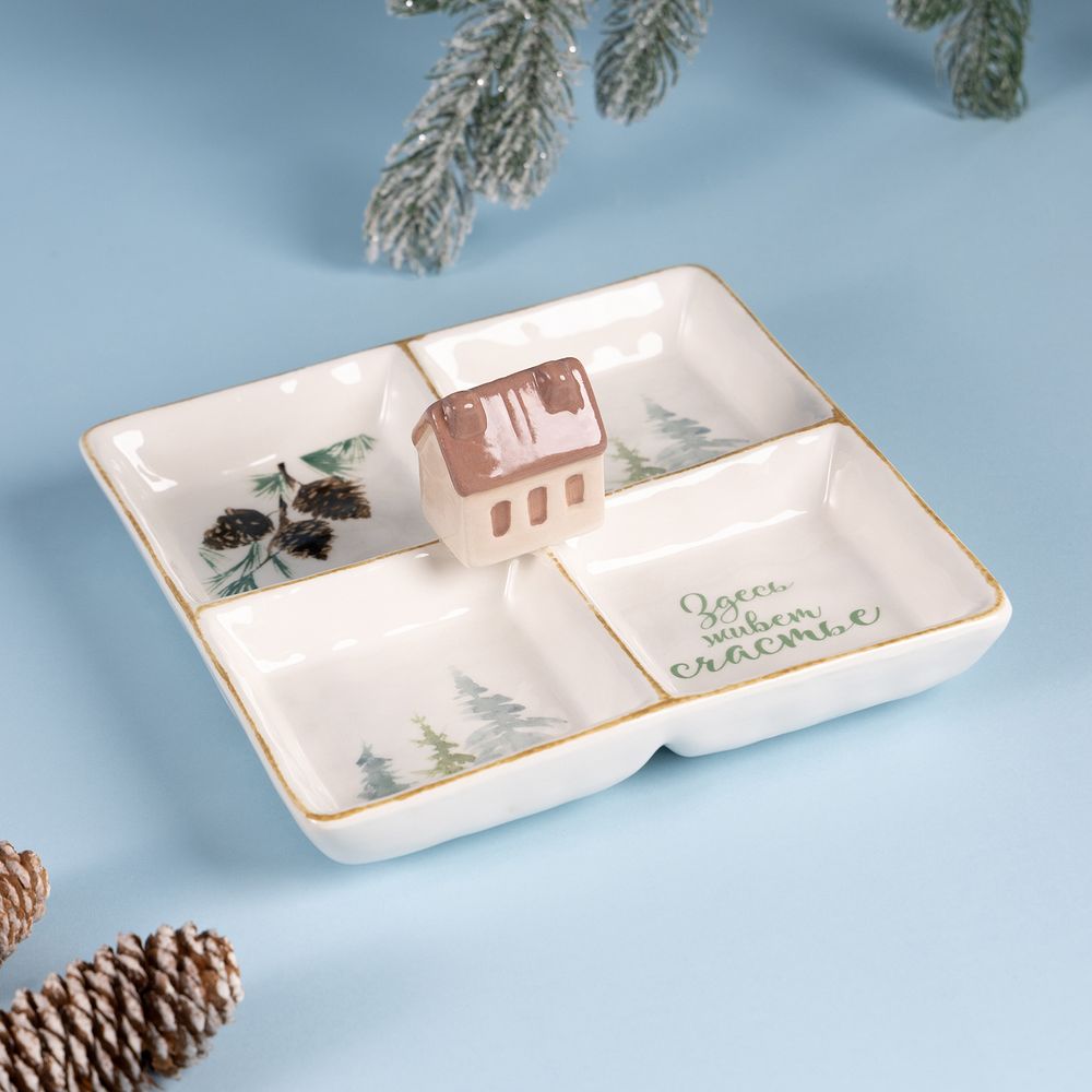 МЕНАЖНИЦА 4 СЕКЦИИ КОЛЛЕКЦИЯ "CHALET" 19,5*19,5*8,5 СМ