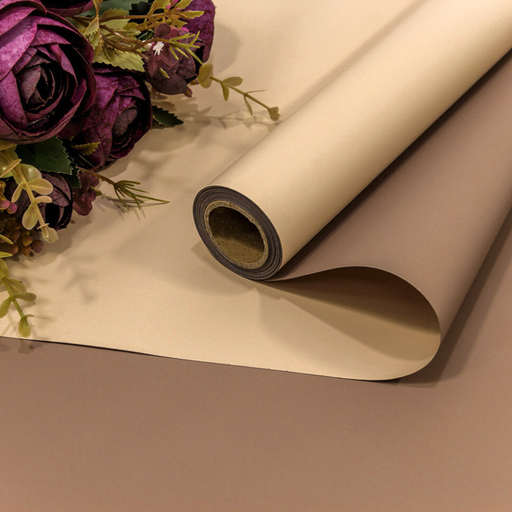 Пленка В рулоне 10 м х 58 см двухсторонняя (Коричневый)