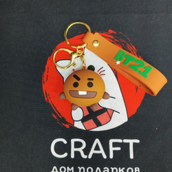 Резиновый брелок "BT21"