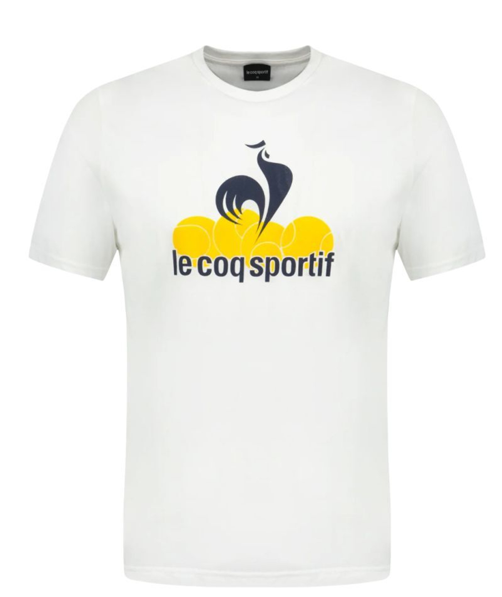 Мужская теннисная футболка Le Coq Sportif Graphique Short Sleeve 25 N°1 - белый
