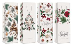 GAEM Пакет подарочный (бумага 210г/м2, блок 12шт), L12 W10 H35 см, 4в.