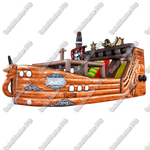 Надувной корабль "Весёлый Роджер Brown"