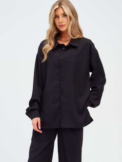 Черная рубашка Микадо