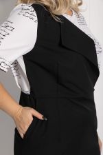 Платье Секреты шика (черно-белое) П12689-13 LT Collection