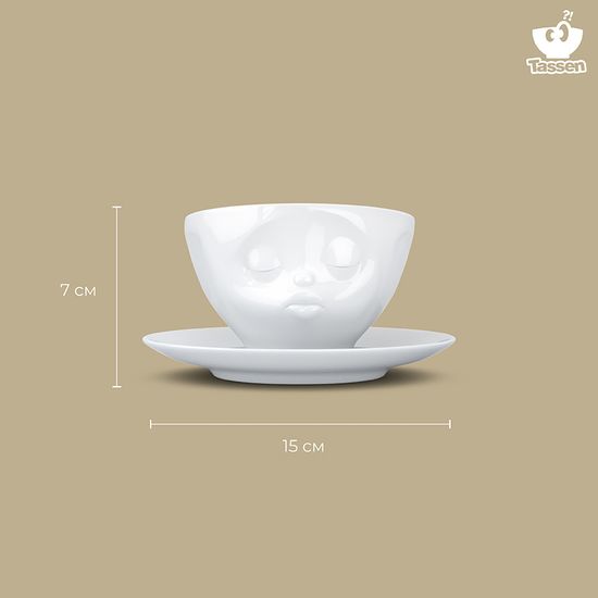 Чайная пара kissing, 200 мл, белая