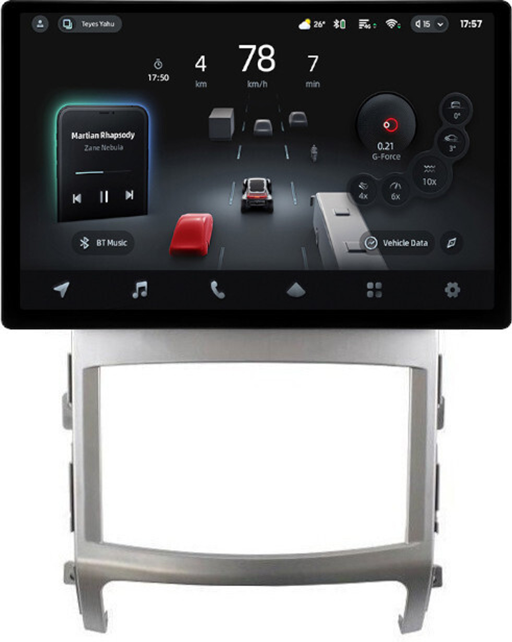 Магнитола для Hyundai iX55 2009-2013 - Teyes CC4-PRO монитор 13" 2K QLED на Android 13, Snapdragon 778G, 8+128, AI, CarPlay, DSP, 4G SIM-слот