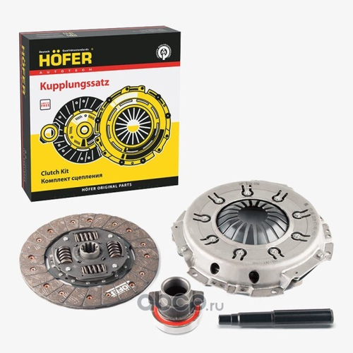 Сцепление /УАЗ Хантер, Патриот дв. 409/ с подшипником (5-ст КПП, тонк. вал) (HOFER)