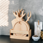 Разделочные доски из сибирского кедра 3 шт. в ящике. RDN27