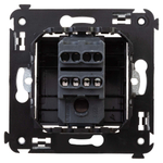 Инвертор одноклавишный в стену, "Avanti", "Черный матовый"