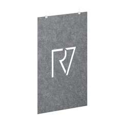 AcustiX Подвесная пергородка с фигурными вырезами VE.PPRF-100.23 Морская Галька 1000*12*2380