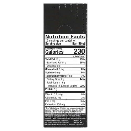 Dr. Mercola, Solspring®, Biodynamic®, темный шоколад, 70% какао, 12 плиток по 40 г (1,41 унции)