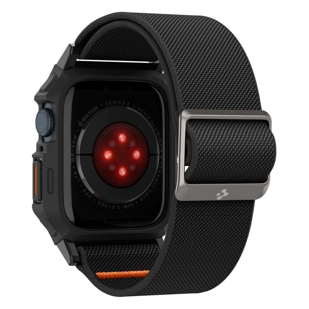 Сменный ремешок Spigen Lite Fit Pro для Apple Watch 42/44/45/49мм, Чёрный (ACS07103)