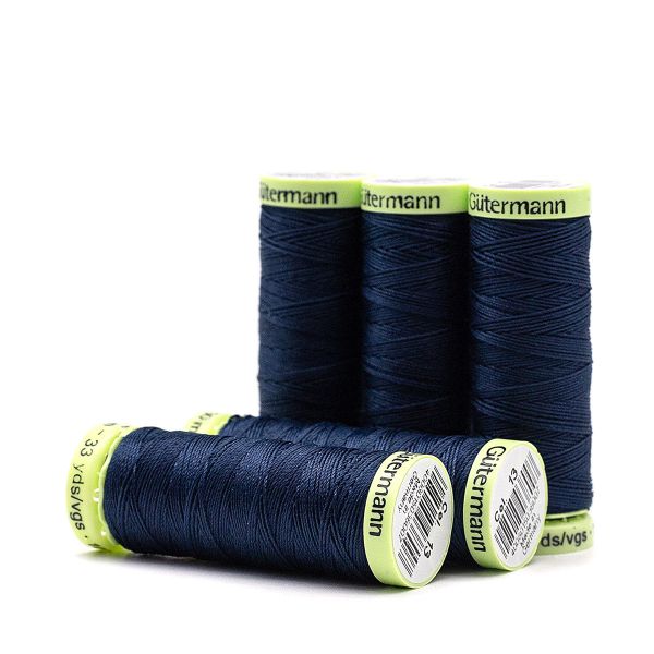 Нитки отделочные Gutermann Top Stitch 30 (30 метров), 5 кат. | 013 синий