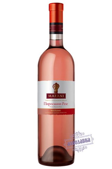 Вино Пиросмани Розе Марани розовое полусухое 0,75л 12,5%