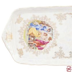 Поднос на ножке Queen's Crown Мадонна Перламутр 37 см