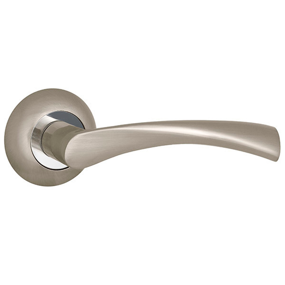 Ручка круг Пунто CRONA TL SN/CP-3, цвет никель матовый/хром (гарантия - 6 месяцев)