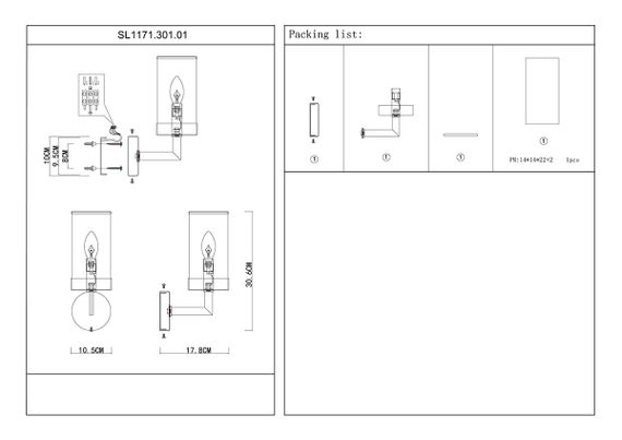 Бра ST Luce Masine SL1171.301.01
