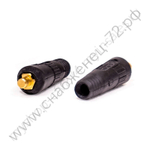 Разъем на сварочный кабель 10-25 MMQ, 14мм, папа