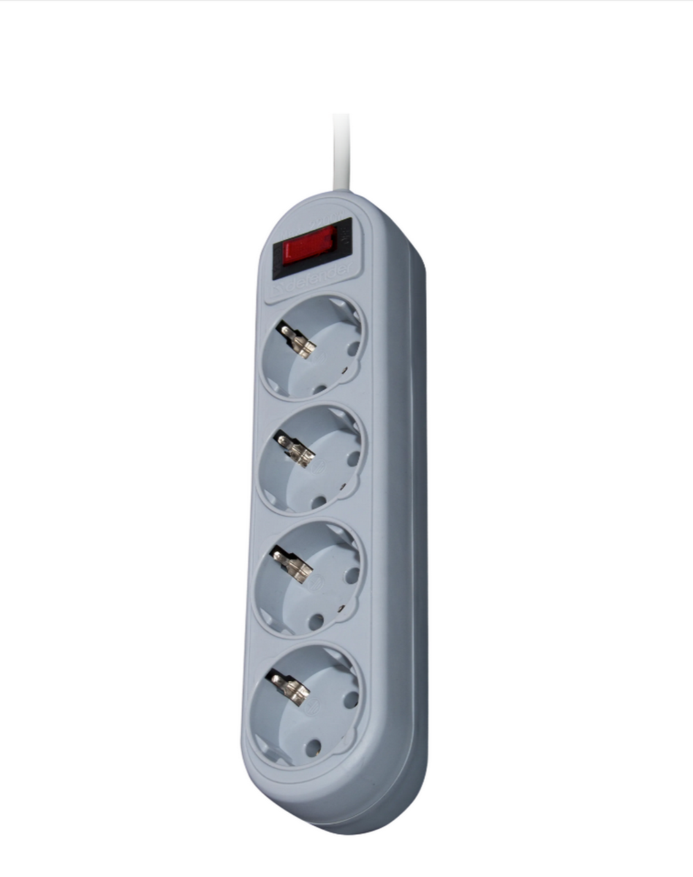 Фильтр сетевой на 4розетки, 1,8м. Defender ES Lite