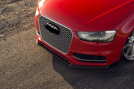 Карбоновая губа для AUDI A4 S4 2013 - 2015 Ауди аэродинамический обвес