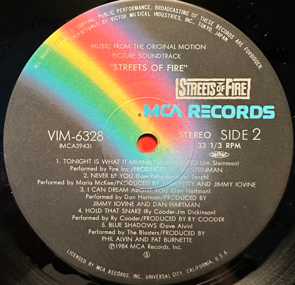Streets Of Fire - A Rock Fantasy (Япония 1984г.)