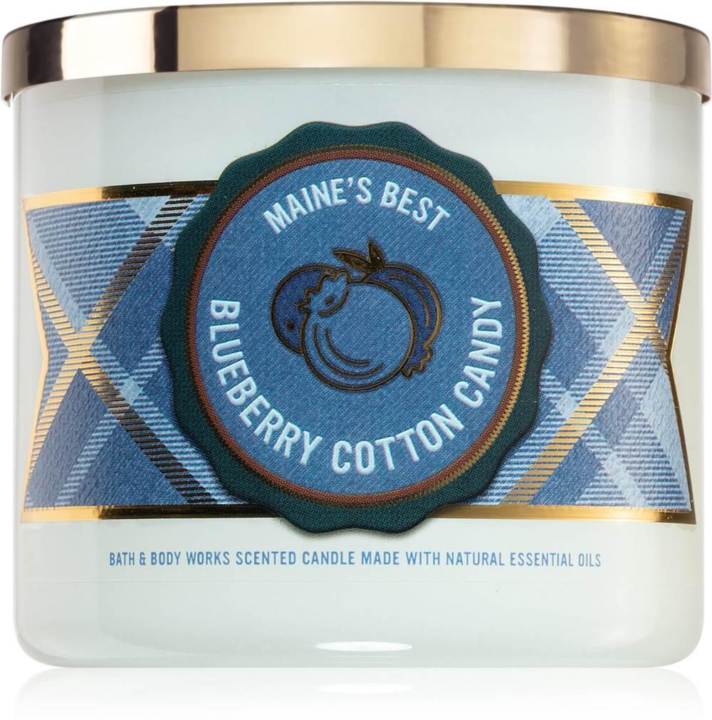 Bath & Body Works Blueberry Cotton Candy - ароматическая свеча И. /   411  g  / GTIN 667557309828