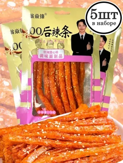 Азиатская закуска с кунжутом острая Латяо 76 г * 5 шт