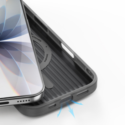 Чехол с MagSafe черного цвета от Dux Ducis для iPhone 17, серия Moro Series Magnetic Case