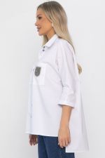 Рубашка хлопковая Аристократка НЬЮ (белая) Б14483-10М LT Collection