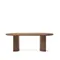 Стол Nealy с ореховым шпоном в темной отделке, 200 x 100 см