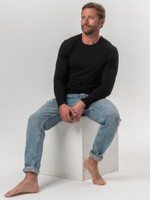 Футболка мужская с круглым вырезом черный