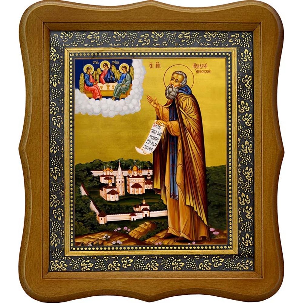 Макарий Унженский, Желтоводский преподобный. Икона на холсте.