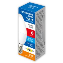 LED-C37-6W-6500K-E14-FR-SLS Лампа светодиодная. Форма свеча. матовая. Дневной свет 6500K. ТМ Volpe