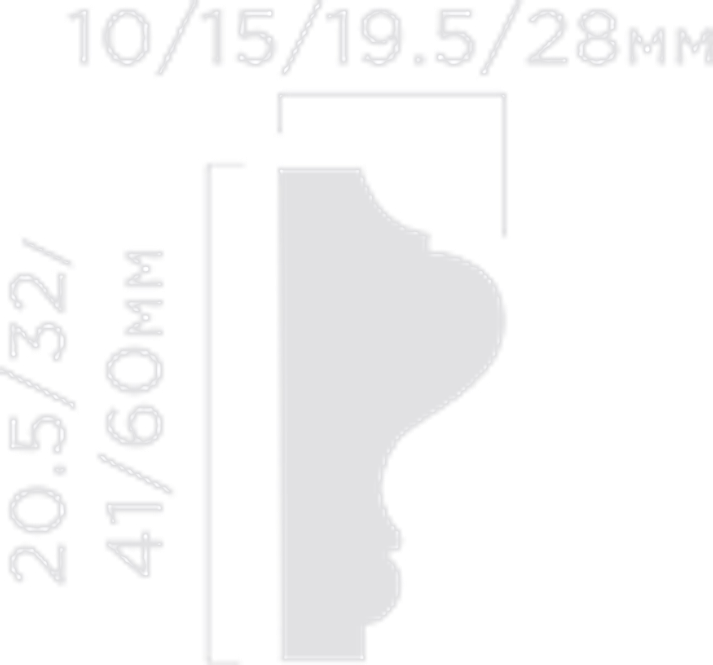 Молдинг HiWood, 41x19,5 мм