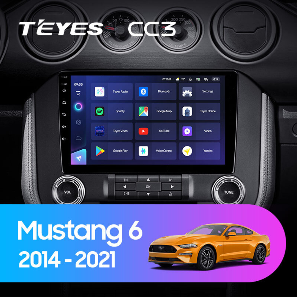 Teyes CC3 9"для Ford Mustang 6 S550 2014 - 2021