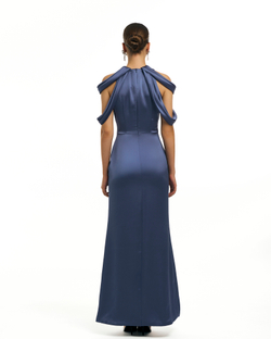 Платье ROYAL (Рояль) синее в пол