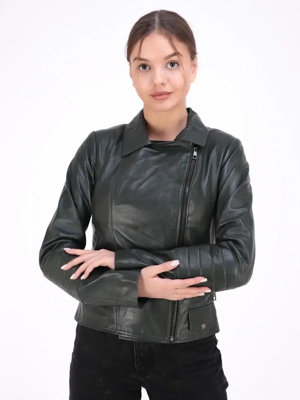 Косуха кожаная куртка женская Турция